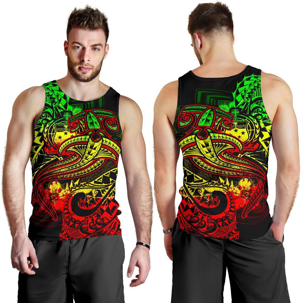 Samoa Men's Tank Top - Reggae Shark Polynesian Tattoo Reggae - Polynesian Pride