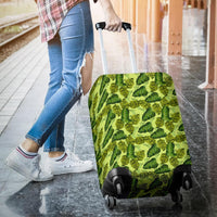 Tropical Green Luggage Cover - Polynesian Pride
