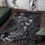 Palau Area Rugs Turtle Hibiscus Black - Polynesian Pride