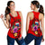 Samoa Polynesian Women's Racerback Tank - Floral With Seal Red - Polynesian Pride