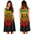 Samoa Polynesian Midi Dress - Tattoo Pattern With Seal - Polynesian Pride