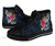 Fiji Polynesian High Top Shoes - Tropical Flower - Polynesian Pride