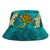 Pohnpei Micronesia Bucket Hat - Manta Ray Ocean - Polynesian Pride