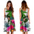 Yap Midi Dress White - Turtle Plumeria Banana Leaf - Polynesian Pride