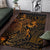 Chuuk Area Rugs Turtle Hibiscus Gold - Polynesian Pride