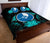 Yap Polynesian Quilt Bed Set Hibiscus Turquoise - Polynesian Pride