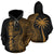 Guam Polynesian Custom Hoodie Coconut Gold Unisex Gold - Polynesian Pride