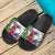 Wallis And Futuna Slide Sandals - Turtle Plumeria Banana Leaf - Polynesian Pride