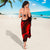 Guam Sarong - Hibiscus and Wave Red - Polynesian Pride