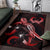 Pohnpei Polynesian Area Rugs - Turtle With Blooming Hibiscus Red - Polynesian Pride