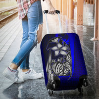 Pohnpei Micronesian Luggage Covers Blue - Turtle With Hook - Polynesian Pride