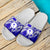 Chuuk Sandals - Tribal Jungle Pattern Blue White - Polynesian Pride