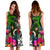 Vanuatu Midi Dress - Turtle Plumeria Banana Leaf - Polynesian Pride