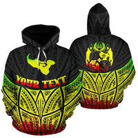 Tonga Polynesian Custom Hoodie Reggae Pride Map nd Seal Unisex Reggae - Polynesian Pride