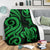 Polynesian Hawaii Premium Blanket - Green Tentacle Turtle - Polynesian Pride