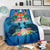 Fiji Premium Blanket - Turtle Hibiscus Tapa Patterns - Polynesian Pride