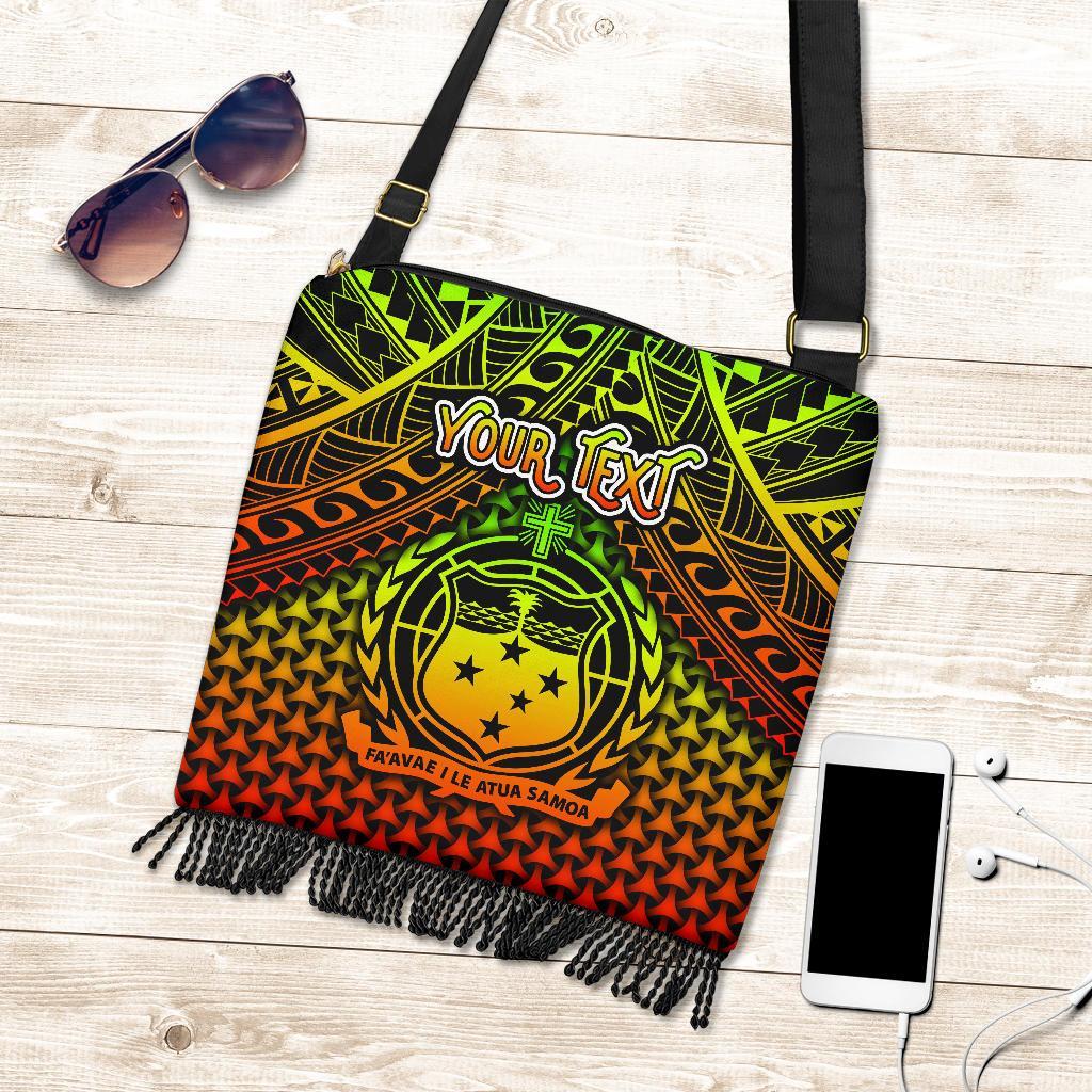 Polynesian Samoa Personalised Crossbody Boho Handbag - Reggae Vintage Polynesian Patterns One Style One Size Reggae - Polynesian Pride