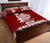 New Caledonia Quilt Bed Set - New Caledonia Coat Of Arms Polynesian Tattoo Red Fog Style - Polynesian Pride