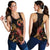 Tonga Polynesian Women Tank Top - Turtle With Blooming Hibiscus Gold - Polynesian Pride