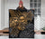 Samoa Polynesian Premium Quilt - Gold Turtle Flowing - Polynesian Pride