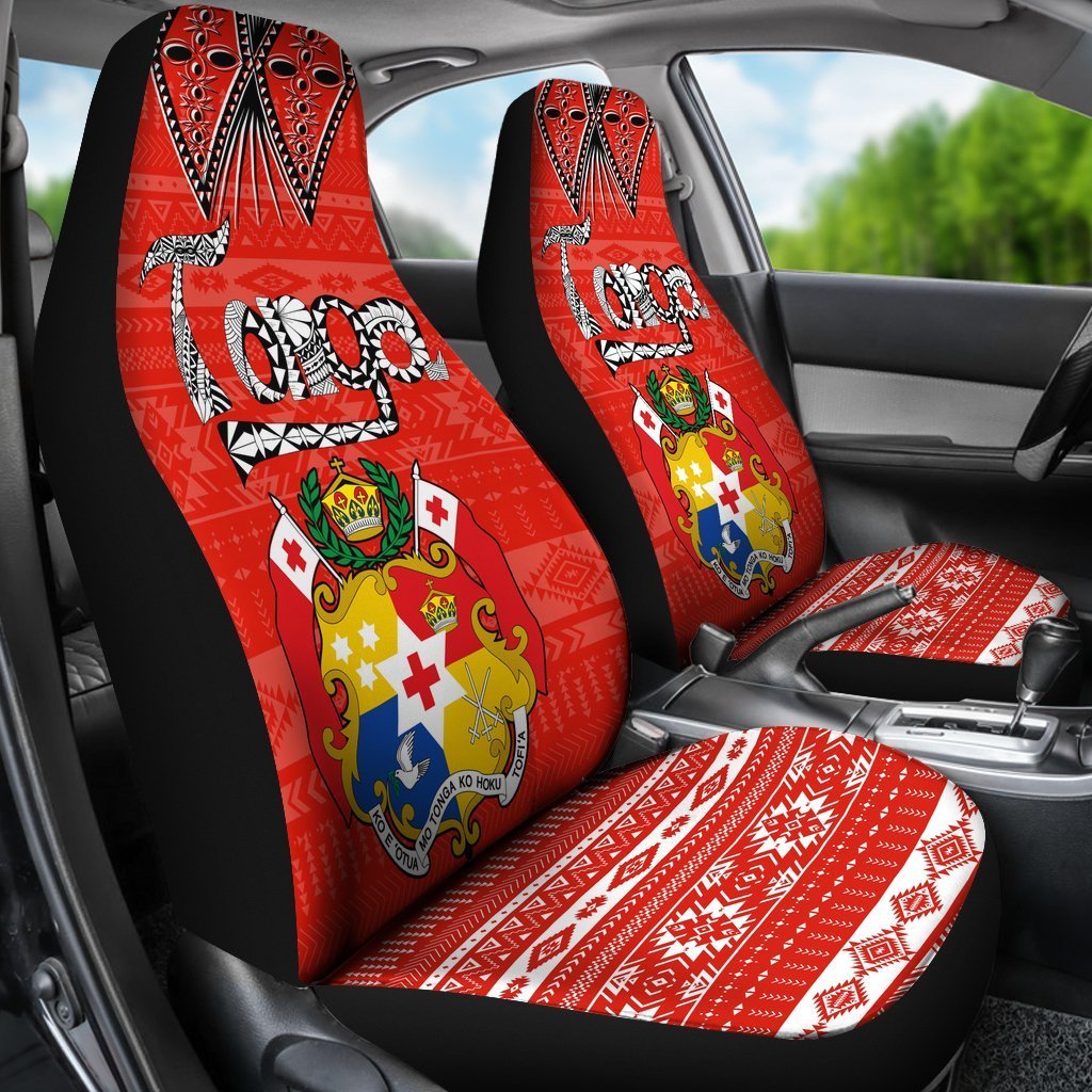 Coat Of Arms Tonga Car Seat Covers - Polynesian Pride