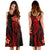 Samoa Polynesian Midi Dress - Red Plumeria - Polynesian Pride