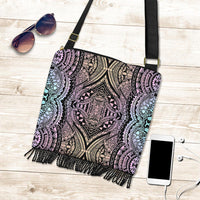 Polynesian Tribal Crossbody Boho Handbag Blur - Polynesian Pride