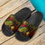 Niue Slide Sandals - Turtle Hibiscus Pattern Reggae - Polynesian Pride