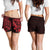 New ZealandAll Over Print Women's Shorts, Maori Polynesian Tattoo Red - Polynesian Pride