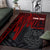 Tahiti Personalised Area Rug - Tahiti Seal In Heartbeat Patterns Style (Red) Red - Polynesian Pride