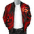 Tonga Polynesian Men Bomber Jacket - Red Plumeria - Polynesian Pride