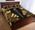 New Caledonia Quilt Bed Set - New Caledonia Coat Of Arms & Polynesian Yellow Tattoo Style - Polynesian Pride