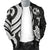 Tonga Polynesian Men Bomber Jacket - White Tentacle Turtle - Polynesian Pride