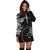 Yap Personalised Custom Women's Hoodie Dress - Micronesian Pattern Flash Black - Polynesian Pride