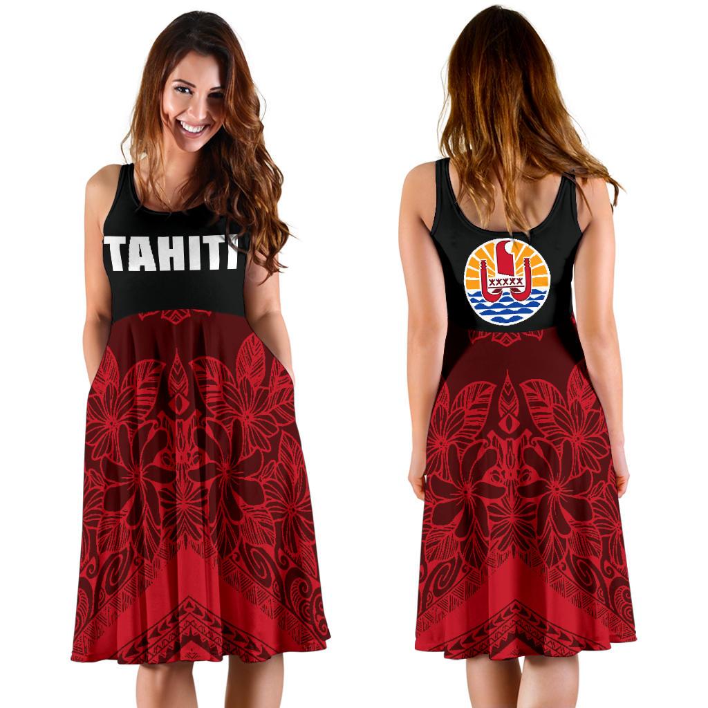 Tahiti Women's Dress - Polynesian Under Women Black - Polynesian Pride