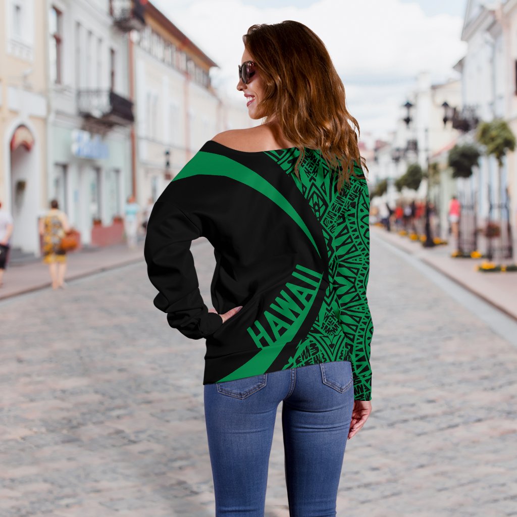 Kanaka Polynesian Women's Off Shoulder Sweater 05 - Polynesian Pride