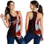 Marshall Islands Polynesian Women's Racerback Tank - Coat Of Arm With Hibiscus Red - Polynesian Pride