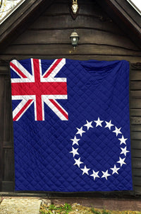 Cook Islands Flag Premium Quilt - Polynesian Pride