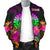 Tahiti Personalised Men's Bomber Jacket - Summer Hibiscus - Polynesian Pride