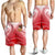 American Samoa Polynesian Men's Shorts - Bald Eagle (Red) - Polynesian Pride