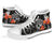 Tonga Polynesian High Top Shoes - White Plumeria - Polynesian Pride