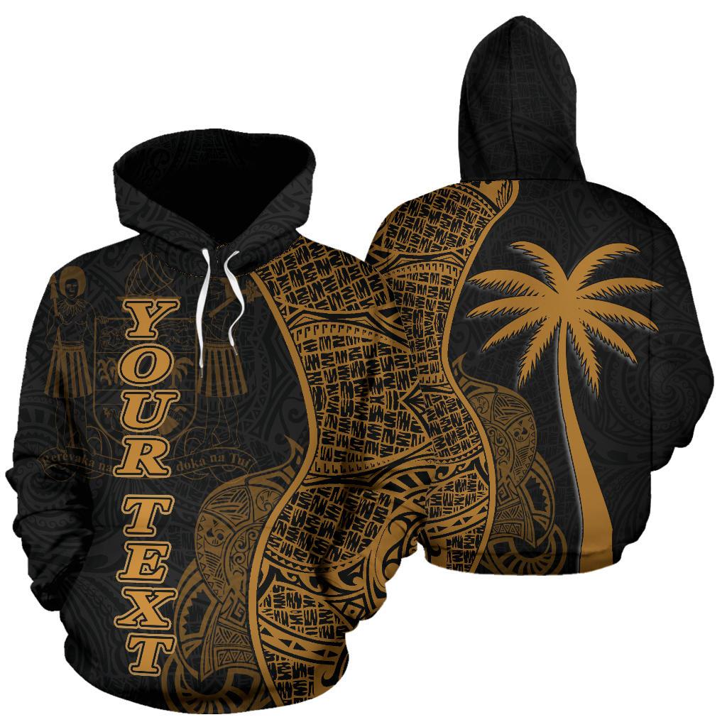 Fiji Polynesian Custom Hoodie Coconut Gold Unisex Gold - Polynesian Pride