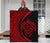 Hawaii Turtle Map Polynesian Premium Quilt - Red - Circle Style - Polynesian Pride