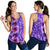 Hawaii Hibiscus Flower Polynesian Women's Tank Top - Curtis Style - Purple Purple - Polynesian Pride