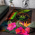 Niue Polynesian Area Rug - Hibiscus and Banana Leaves - Polynesian Pride