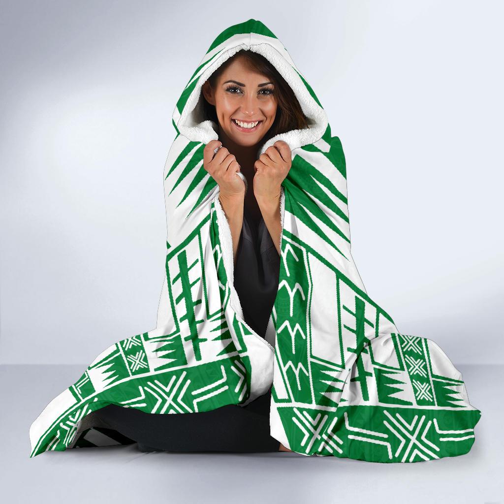 Norfolk Island Hooded Blanket - Polynesian Tattoo Flag - Polynesian Pride