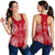 Palau Polynesian Women Tank Top Map Red White - Polynesian Pride