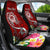 FSM Custom Personalised Car Seat - Turtle Plumeria (Red) - Polynesian Pride