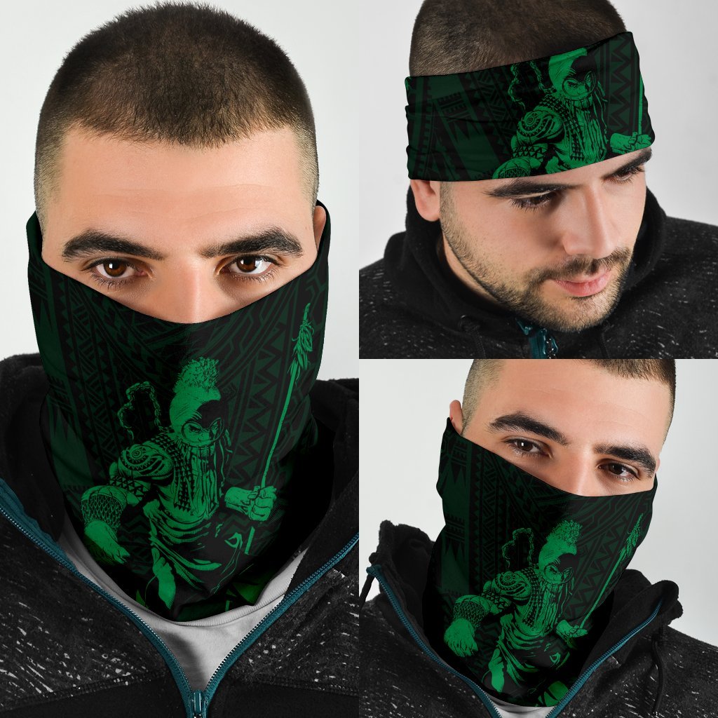 Polynesian Warrior Ikaika Hawaii Bandana 3 - Pack - Green One Size Green - Polynesian Pride