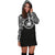 Samoa Women Hoodie Dress - Samoa Coat Of Arms Polynesian Black Color - Polynesian Pride